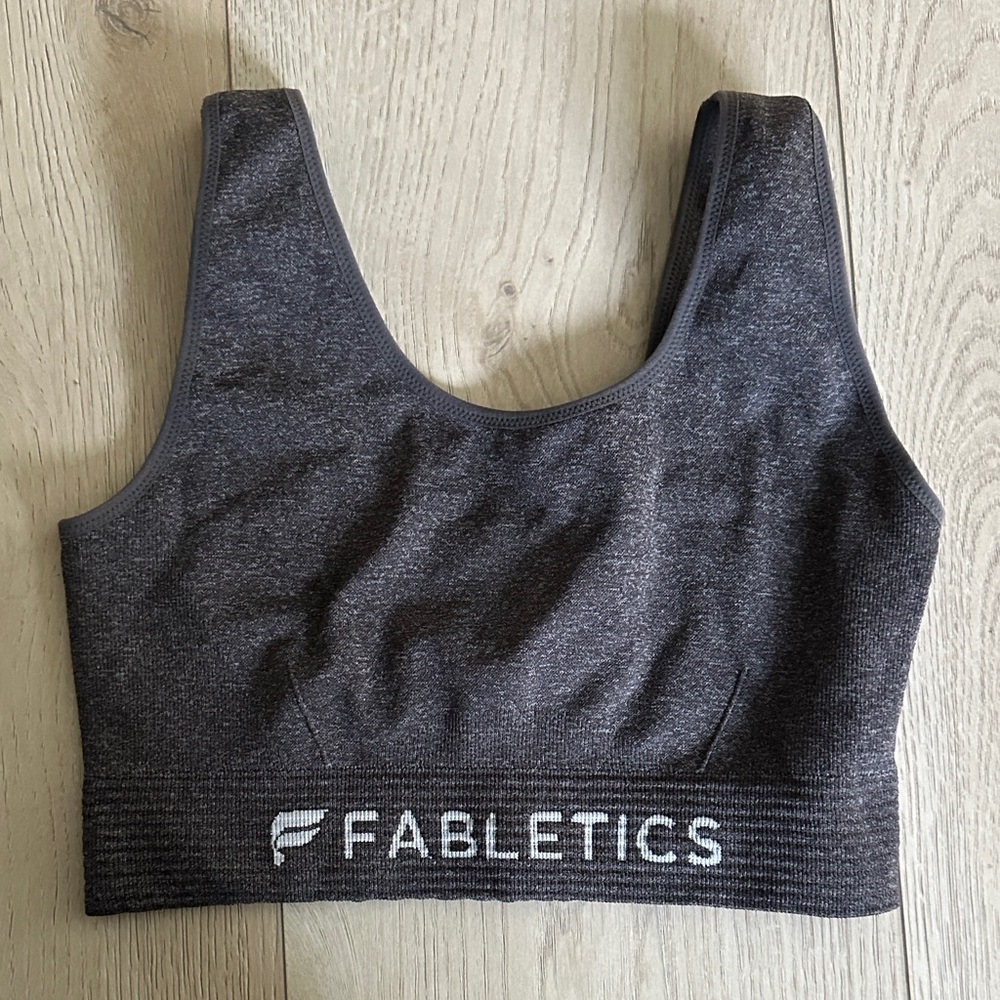 Fabletics Charcoal Sports Bra